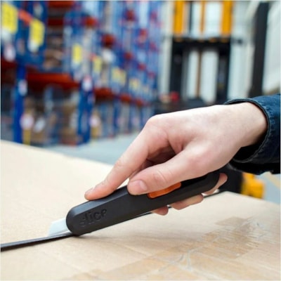 Slice Manual Utility Knife - Zirconium Oxide Blade - 0.83" (21.08 mm) Height x 1.40" (35.56 mm) Width x 6.06" (153.92 mm) Length - Ambidextrous, Durable, Handle, Lanyard Hole, Long Lasting, Retractable, Lockable Blade, Sturdy, Portable, Lightweight, Rust Resistant, ... - Polyoxymethylene (POM), Glas HANDLE TYPE-5 POSITION 