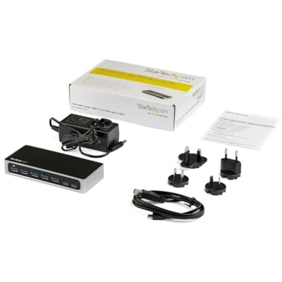 StarTech.com 7 Port USB C Hub with Fast Charge - 5x USB-A & 2x USB-C (USB 3.0 SuperSpeed 5Gbps) - USB 3.2 Gen 1 Adapter Hub - Self Powered - 7 port USB-C laptop or desktop hub - USB Type-C to 5x USB-A/2x USB-C - SuperSpeed 5Gbps (USB 3.0/USB 3.1/3.2 Gen 1) - Incl 3.3ft host cable - Self-Powered w/ u  PERP 
