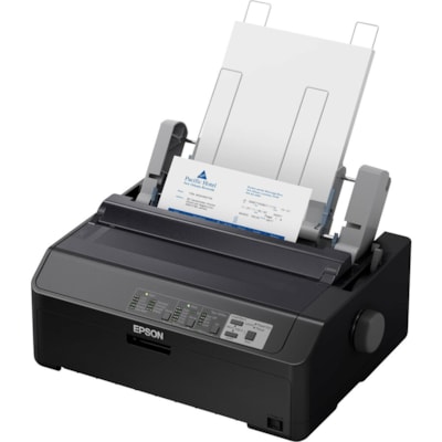 Epson LQ-590II 24-pin Dot Matrix Printer - Monochrome - Energy Star - 584 cps Mono - 8.50" (215.90 mm) Width x 11" (279.40 mm) Length - USB - Parallel  