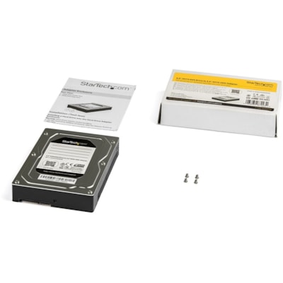 StarTech.com 2.5 to 3.5 Hard Drive Adapter - For SATA and SAS SSD / HDD - 2.5 to 3.5 Hard Drive Enclosure - 2.5 to 3.5 SSD Adapter - 2.5 to 3.5 HDD Adapter - Turn almost any 2.5" SATA/SAS drive into a 3.5" drive - 2.5" to 3.5" Hard Drive Adapter - 2.5 to 3.5 Hard Drive Enclosure - 2.5 to 3.5 SSD Ada rive into a 3.5 drive - 2.5 to  3.5 Hard Drive Adap