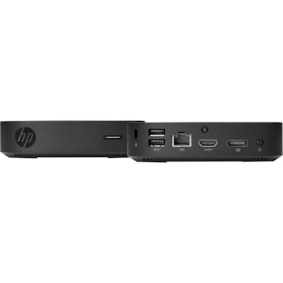 HP t430 Desktop Slimline Thin Client Celeron N4000 Dual-core (2 Core) 1.10 GHz - 2 GB RAM DDR4 SDRAM - 16 GB Flash UHD Graphics 600 - Gigabit Ethernet - HP Smart Zero - HDMI - DisplayPort - Network (RJ-45) - 4 Total USB Port(s) - 3 USB 2.0 Port(s) - USB Type-C - 45 W  