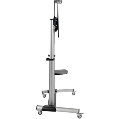 Tripp Lite series Mobile Flat-Panel Floor Stand - 60" - 100" TVs and Monitors, Heavy-Duty - Up to 100" Screen Support - 220 lb (99790.32 g) Load Capacity - 46.02" (1168.91 mm) Height x 44" (1117.60 mm) Width x 27.60" (701.04 mm) Depth - Floor Stand - Aluminum, Steel - Black, Silver - Heavy Duty  2PST 