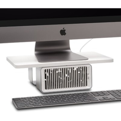 Kensington Wellness Monitor Stand With Fan - Up to 27" Screen Support - 198.42 lb (90000 g) Load Capacity - Steel DUAL-FAN WITH 2-SPEEDS SSUPPORTS MONITORS UP TO 27