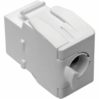 Tripp Lite by Eaton Connecteur réseau N238-001-GY-TF - Blanc   RJ45  Shuttered  Dust Cap - Toolless  PoE/PoE+ C