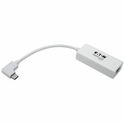 Tripp Lite series Gigabit Ethernet Card - Thunderbolt 3 - 1 Port(s) - 1 - Twisted Pair - 10/100/1000Base-T - Portable abit Network Adapter with Righ t Angle USB-C  Thund