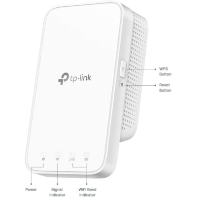TP-Link Deco RE300 Dual Band IEEE 802.11ac 1.17 Gbit/s Wireless Range Extender - 2.40 GHz, 5 GHz - 2 x Internal Antenna(s) - Internal - 7.30 W - Plug-in  ACCS 