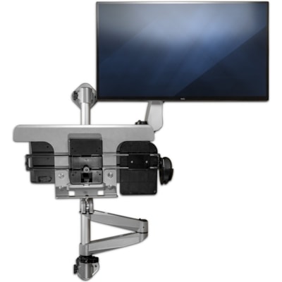 StarTech.com Wall Mount Workstation - Foldable Ergonomic Standing Desk - Height Adjustable 34" VESA Monitor Arm/Padded Keyboard/Mouse Tray - Ergonomic wall-mounted workstation - VESA monitor arm for up to 34in/19.8lb display - Foldable standing desk - Pull-out articulating monitor arm & keyboard tra tion - VESA monitor arm for up  to 34in/19.8lb disp