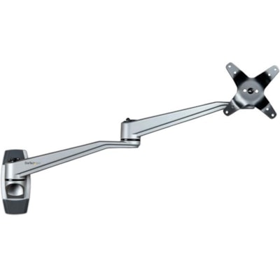 StarTech.com Wall Mount Monitor Arm, Articulating/Adjustable Ergonomic VESA Monitor Arm (20" Long), Display up to 34" (30.9lb/14kg) - VESA 75x75/100x100mm articulating wall mount monitor arm for a single display up to 34 inch (30.9lb/14kg) - Tilt/swivel/360 rotating screen - Arm reaches 20.5in and f  MNT 