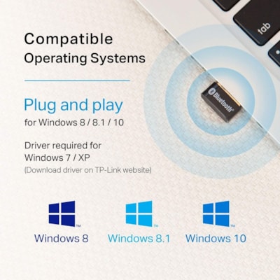 TP-Link - Adaptateur Bluetooth UB400 Bluetooth 4.0 pour Ordinateur, Portable - USB 2.0 - Externe  
