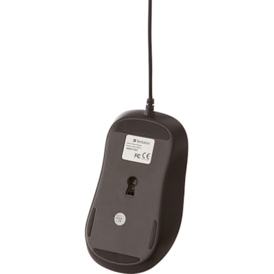 Verbatim Silent Corded Optical Mouse - Red - Optical - Cable - Red - USB - Scroll Wheel - 3 Button(s) RED 