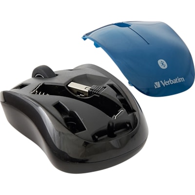 Verbatim Bluetooth® Wireless Tablet Multi-Trac Blue LED Mouse - Dark Teal - Blue LED/Optical - Wireless - Bluetooth - Dark Teal - 1600 dpi - 3 Button(s) - Symmetrical - 1 Each MULTI-TRAC LED BLUE
