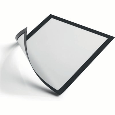 DURABLE DURAFRAME Magnetic Frame - 5.50" (139.70 mm) Holding Width x 8.50" (215.90 mm) Holding Height - Magnetic, Anti-glare, Four Sided, Sturdy - Plastic - Black - 2 / Pack HALF LETTER  BLACK  2 PACK 