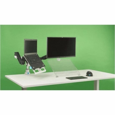 R-Go Caparo 4 Mounting Arm for Monitor - Black - Height Adjustable - 1 Display(s) Supported - 17" to 40" Screen Support - 19.84 lb (9000 g) Load Capacity - 75 x 75, 100 x 100 - VESA Mount Compatible - Aluminum or Arm  GAS SPRING monitor mou nt fitting screens 6
