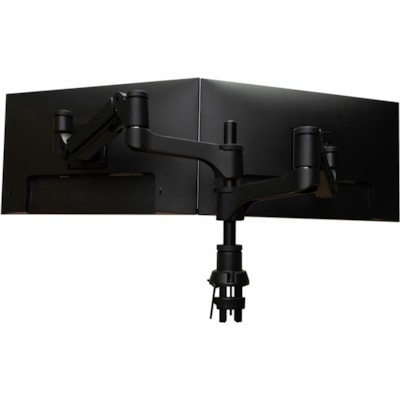 R-Go Caparo 4 Mounting Arm for Monitor - Black - Height Adjustable - 2 Display(s) Supported - 17" to 32" Screen Support - 19.84 lb (9000 g) Load Capacity - 75 x 75, 100 x 100 - VESA Mount Compatible - Aluminum  arm mount fitting screens up to 26 and 6-20lbs ea