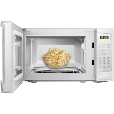 Danby 1.1 cuft White Microwave - 31.15 L Capacity - Microwave - 10 Power Levels - 1 kW Microwave Power - 12.40" (314.96 mm) Turntable - 120 V AC - 15 A Fuse - Countertop - White 1000 WATTS 10 POWER LEVELS 6 CONVENIENT AUTO COOK OPTIONS