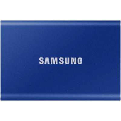 Samsung T7 MU-PC2T0H/AM 2 TB Portable Solid State Drive - External - PCI Express NVMe - Indigo Blue - Gaming Console, Desktop PC, Smartphone, Tablet Device Supported - USB 3.2 (Gen 2) Type C - 1050 MB/s Maximum Read Transfer Rate - 256-bit Encryption Standard - 3 Year Warranty PRTBL SSD-BLU 