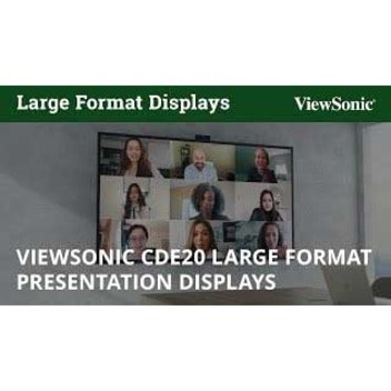 ViewSonic CDE7520-W Digital Signage Display - 75" (1905 mm) LCD Cortex A73 1.40 GHz - 3 GB - 3840 x 2160 - Direct LED - 450 cd/m² - 2160p - HDMI - USB - Serial - Wireless LAN - Ethernet - Energy Star  MNTR 