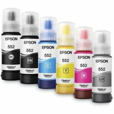 Epson T552 Ink Refill Kit - Inkjet - Yellow le with Sensormatic / ET-8500   ET-8550