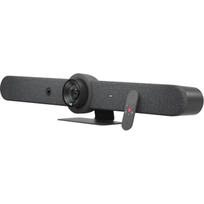 Logitech Rally bar - Graphite - 4K - 3840 x 2160 Video - 90° Angle - Wall - 3x Digital Zoom - Microphone - Wireless LAN - Network (RJ-45) - For Computer, Notebook, TV - Yes - Built-in Speaker, Microphone  
