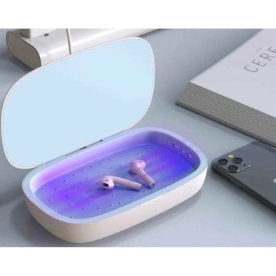 Chargeur à induction Manhattan - Input connectors : USB rtified Wireless Charging Pad  White