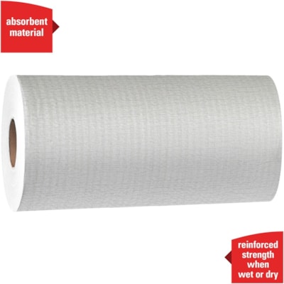 Wypall - Chiffon de nettoyage General Clean X60 - largeur de 9,80 po (248,92 mm) x longueur de 12,20 po (309,88 mm) - 130 Feuilles/Rouleau - 1560 Feuilles - Blanc - 12 / Carton  RL.  PETIT  130 CT  9-4/5'' X  13-2/5''  BLNC