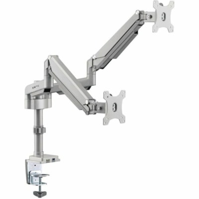 Tripp Lite series Flex-Arm DDR1732DAL Desk Mount for Monitor, HDTV, Workstation, TV, Flat Panel Display - Silver - Height Adjustable - 2 Display(s) Supported - 32" Screen Support - 19.84 lb (9000 g) Load Capacity - 75 x 75, 100 x 100 - Rugged - Steel, Aluminum  ACCS 
