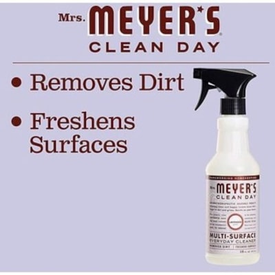Mrs. Meyer's Lavender Multi-Surface Everyday Cleaner - Ready-To-Use - 473 mL - Lavender Scent - Cruelty-free, Refillable, Paraben-free, Phthalate-free, Glycol-free, Solvent-free, Artificial Color-free - 1 Each 473ML 