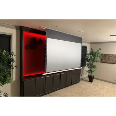Elite Screens Evanesce Tab-Tension B 133" (3378.20 mm) Electric Projection Screen - 16:9 - CineGrey 5D - 65.4" (1661.16 mm) Height x 116.1" (2948.94 mm) Width - Recessed/In-Ceiling Mount INEGREY 5D IN-CEILING RECESSED  AMBIENT LIGHT REJEC