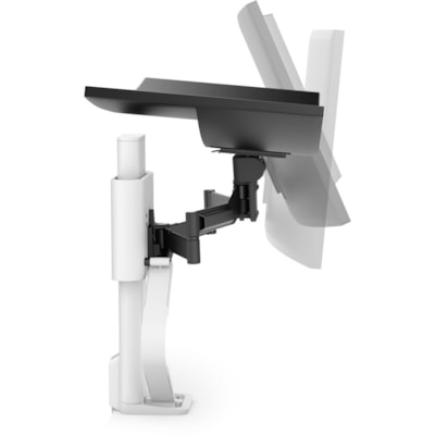 Ergotron TRACE Desk Mount for Monitor, LCD Display - White - 1 Display(s) Supported - 38" Screen Support - 21.61 lb (9800 g) Load Capacity - 75 x 75, 100 x 100 BRIGHT WHITE 