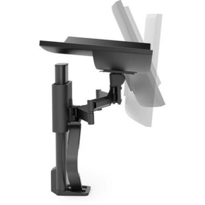 Ergotron TRACE Desk Mount for Monitor, LCD Display - Matte Black - 1 Display(s) Supported - 38" Screen Support - 21.61 lb (9800 g) Load Capacity - 75 x 75, 100 x 100 MBK 