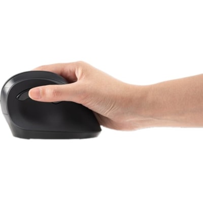 Kensington Vertical Wireless Mouse - Wireless - 2400 dpi - Scroll Wheel - 6 Button(s) BLACK 