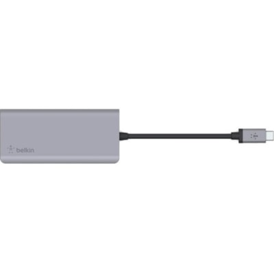 Station d'accueil Connect USB Type C pour Notebook - Lecteur de carte mémoire - SD, microSD - Portable Belkin - pour Notebook - Lecteur de carte mémoire - SD, microSD - USB Type C - 4K - 3840 x 2160 - 3 x Ports USB - 2 x Ports USB Type-A - USB Type-A - 1 x Ports USB Type-C - USB Type-C  