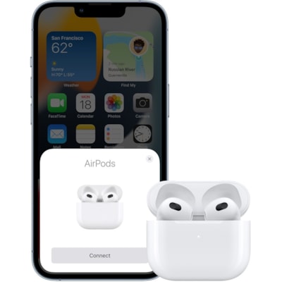 Apple AirPods (3rd generation) - Stereo - True Wireless - Bluetooth - Earbud - Binaural - In-ear - White  WRLS 