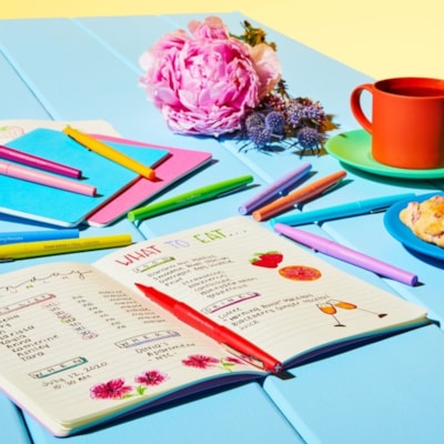 Paper Mate Flair Scented Markers Assorted Colours 6/pkg - 0.7 mm (0.03") Medium Marker Point - Assorted Ink - Water Based - Felt Tip - 6 / Pack  