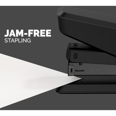 Fellowes LX850 Full Strip EasyPress Stapler - Black - Holds Upto 210 Staple - Full Strip - Black - 1 Each FULL STRIP  EFFORTLESS STAPLER 25 SHEET CAPACITY  BLACK