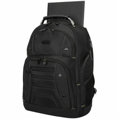 Targus Drifter TBB63805GL Carrying Case Rugged (Backpack) for 15" (381 mm) to 16" (406.40 mm) Notebook - Black  - Water Resistant Base, Moisture Resistant, Wear Resistant, Tear Resistant - Shoulder Strap - 20" (508 mm) Height x 17" (431.80 mm) Width x 5" (127 mm) Depth - 7.40 gal (28000 mL) Volume C  