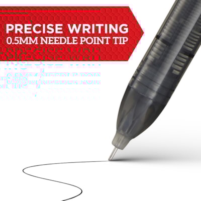 Sharpie 0.7mm Rollerball Pen - 0.5 mm (0.02") Needle Pen Point - 2 / Pack  