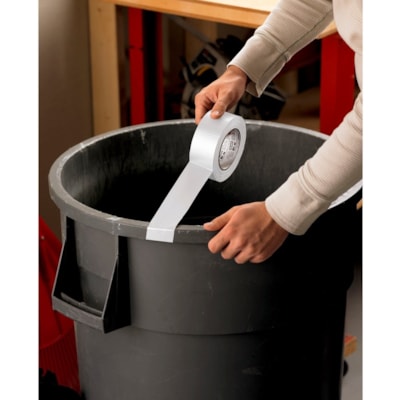 3M Duct Tape - 20 yd (18.3 m) Length x 1.88" (47.8 mm) Width - White - 1 Roll 1.88"X20YD (48 MM X 18.2 M) 12 RLS/CASE