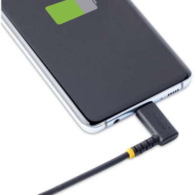 StarTech.com 3ft (1m) Durable USB-C to Lightning Cable, Right-Angled Heavy Duty USB Type-C to Lightning Charging/Sync Cord - 3ft USB Type-C to right angle Lightning charging cable for convenient peripheral connection - MFi Certified - Durable USB 2.0 Type-C to C94 Lightning cord with strain reliefs   CABL 
