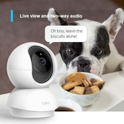 Tapo TAPO C210 3 Megapixel HD Network Camera - 30 ft (9.14 m) Night Vision - H.264 - 2304 x 1296 Fixed Lens - 15 fps - CMOS - Alexa, Google Assistant Supported  WRLS 