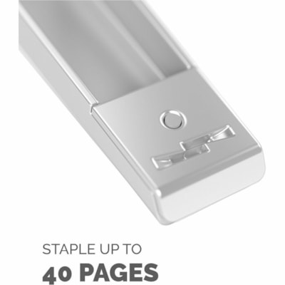 Fellowes LX890 Handheld Plier Stapler - Staples Upto 40 Sheet - Staple Size: 1/4" (6.35 mm), 5/16" (7.94 mm) - White - Metal - 1 Each LX890  40 SHEET 
