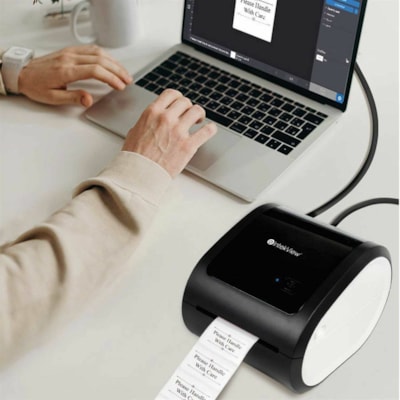 Imprimante thermique directe Entreprise - Monochrome - Impression d'étiquette - BluetoothIntekView - 4po (101.60 mm) Largeur d'étiquette - 6po (152.40 mm) Longueur d'étiquette - Pour iOS, Android THERMAL LABEL PRINTER 