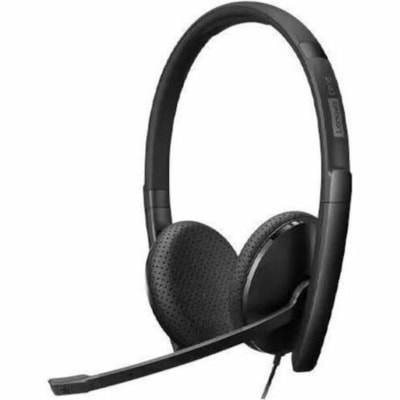 Lenovo Wired VoIP Headset (Teams) - Microsoft Teams Certification - Stereo - USB Type C - Wired - 2.2 Kilo Ohm - 20 Hz to 20 kHz - Over-the-head - Binaural - Ear-cup - 5.9 ft Cable - Noise Cancelling Microphone - Black  ACCS 