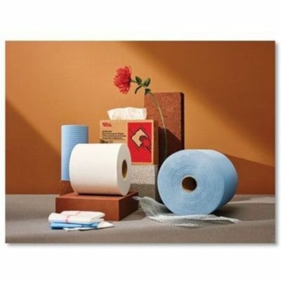 Cascades PRO High Performance Spunlace Wipers, Jumbo Roll - 1 Ply - Multifold - 10" (254 mm) Width x 13" (330.20 mm) Length - 1100 Sheets/Roll - White - Wood Pulp, Polypropylene - 1 S500 1100 SHTS/ROLL 1 ROLL/CASE