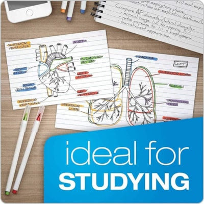 Oxford Index Card - Recycled - Printable, Ruled, Unruled - 100 / Pack MEDIUM WEIGHT 