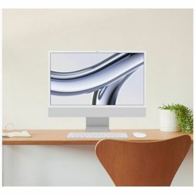 Apple iMac MQRJ3C/A All-in-One Computer - Apple M3 - 8 GB - 256 GB SSD - 24" 4.5K - Desktop - Silver - Apple M3 Chip - 4480 x 2520 - macOS Sonoma - Canadian French Keyboard - IEEE 802.11ax - 143 W CGPU/8GB/256GB-CAN 