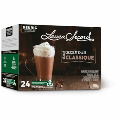 Laura Secord Hot Chocolate - Hot Chocolate Mix - 24 / Box KCUP PODS 