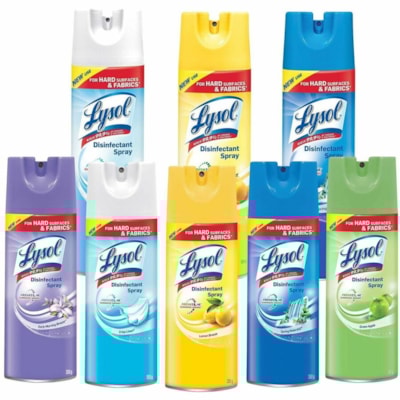 Lysol Disinfectant - For Nonporous Surface, Hard Surface, Multipurpose - Spray, Aerosol - 1.19 lb (539 g) - Lemon Breeze Scent - Odor Resistant, Antibacterial, Easy to Use - 1 Unit LEMON BREEZE 