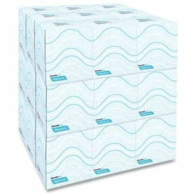 Cascades PRO Cube Box Facial Tissue - 2 Ply - 8" (203.20 mm) Width x 8" (203.20 mm) Length - White - Virgin Fiber - 90 / Box 2PLY FACIAL TISSUE  CUBE BOX 8"X8" PER SHEET  90 SHTS/BOX