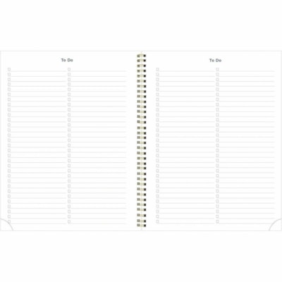 Blueline Academic Monthly Planner Blossom 2023-2024 - Academic - Monthly - 14 Month - July 2023 to August 2024 - 1 Month Double Page Layout - Twin Wire - Table - Translucent Poly Cover - 11" (279.40 mm) Height x 8.5" (215.90 mm) Width - Daily Block, Telephone Section, Address Section, Durable Cover,  
